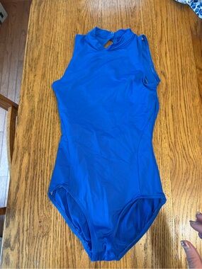 Women's Royal Blue Sleeveless One-Piece Swimsuit